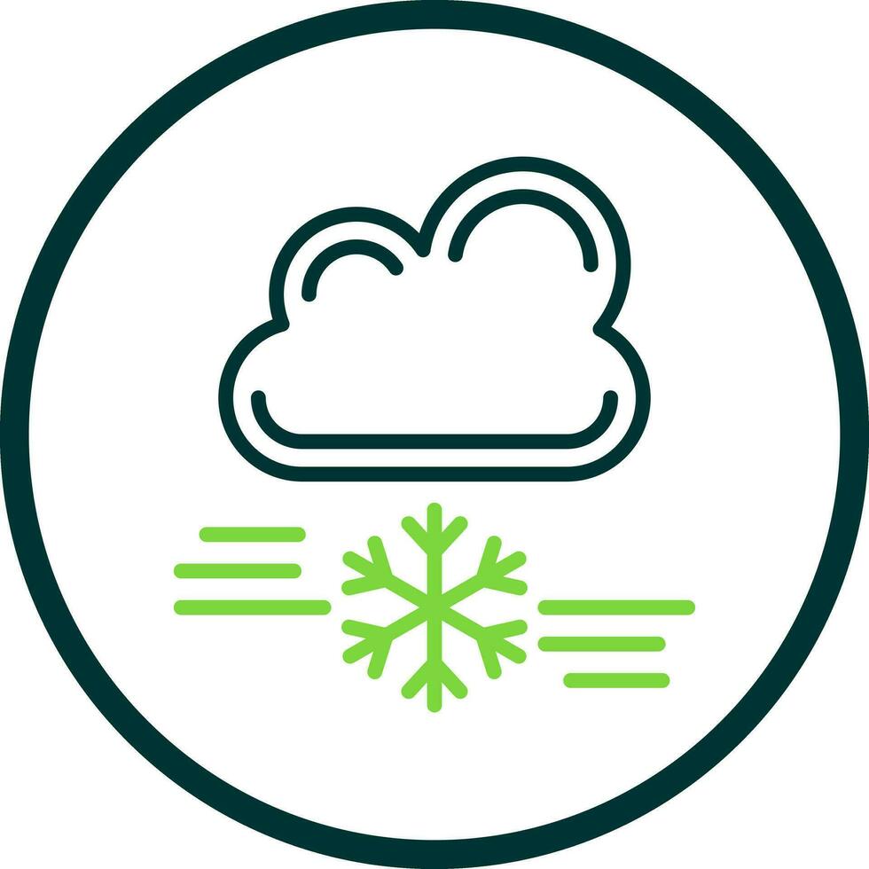 tormenta de nieve vector icono diseño