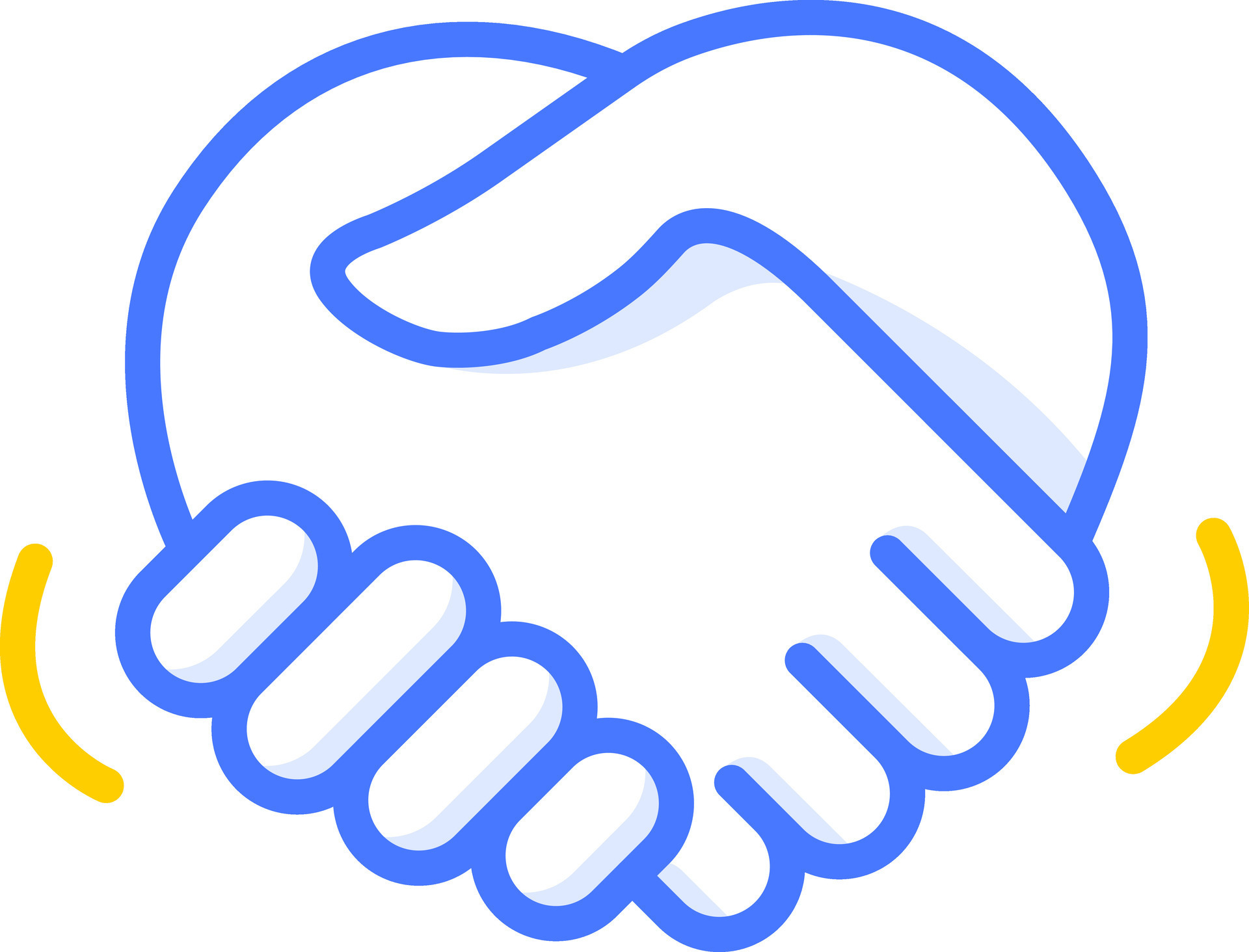 Handshake icon. Hand gesture emoji vector illustration. Stock