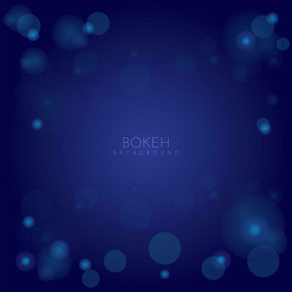bokeh blue abstract vector background