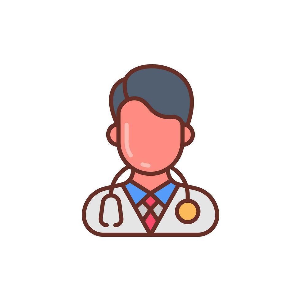 Doctor icon in vector. Illustration vector