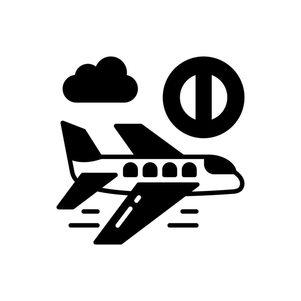 Avoid Traveling icon in vector. Illustration vector