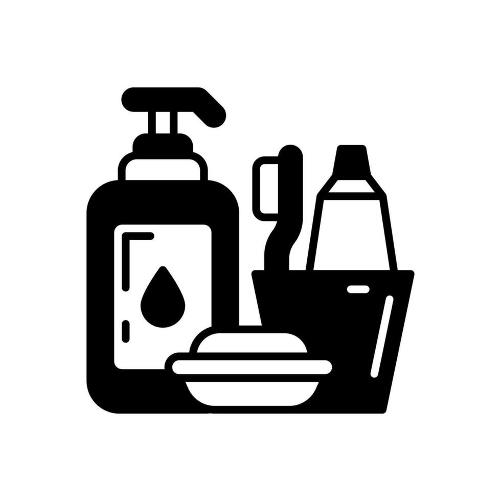 Toiletries icon in vector. Illustration vector