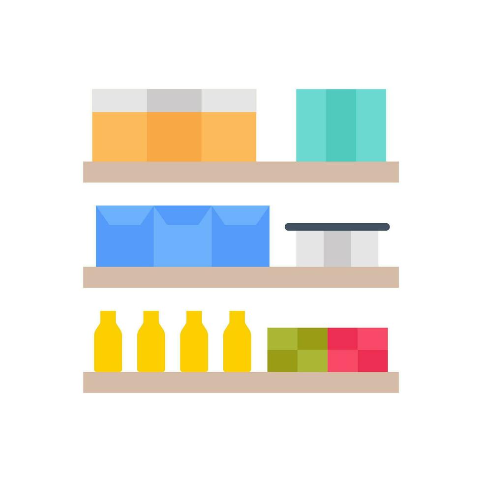 Grocery Shelves icon in vector. Illustration vector