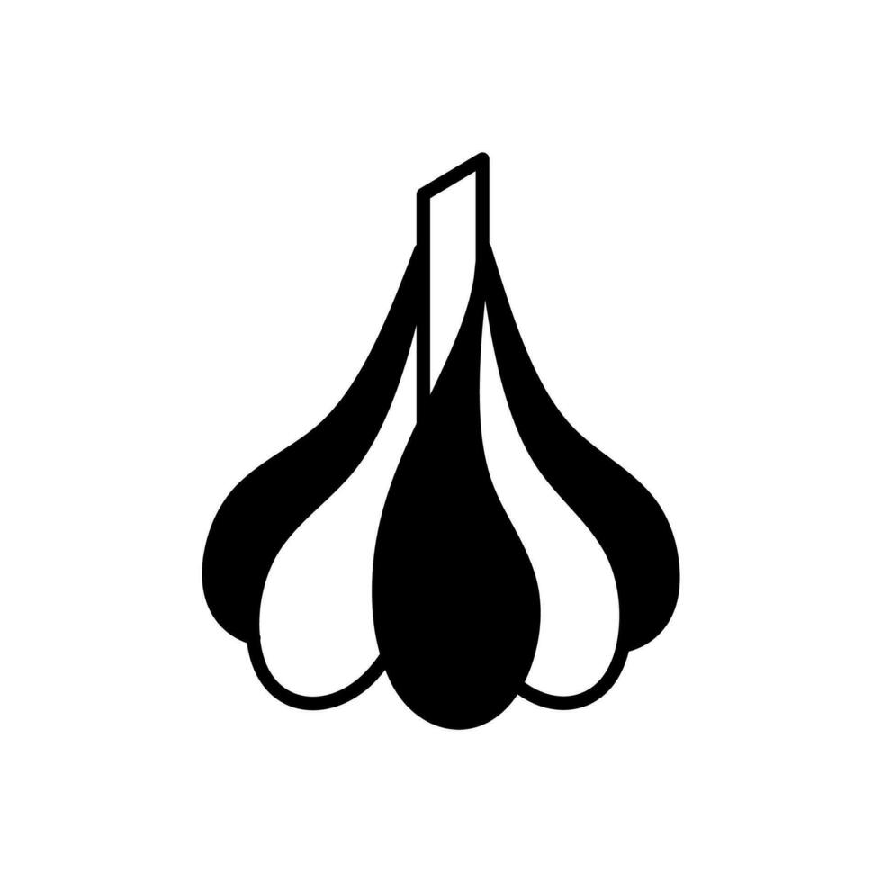 Garlic icon in vector. Illustration vector