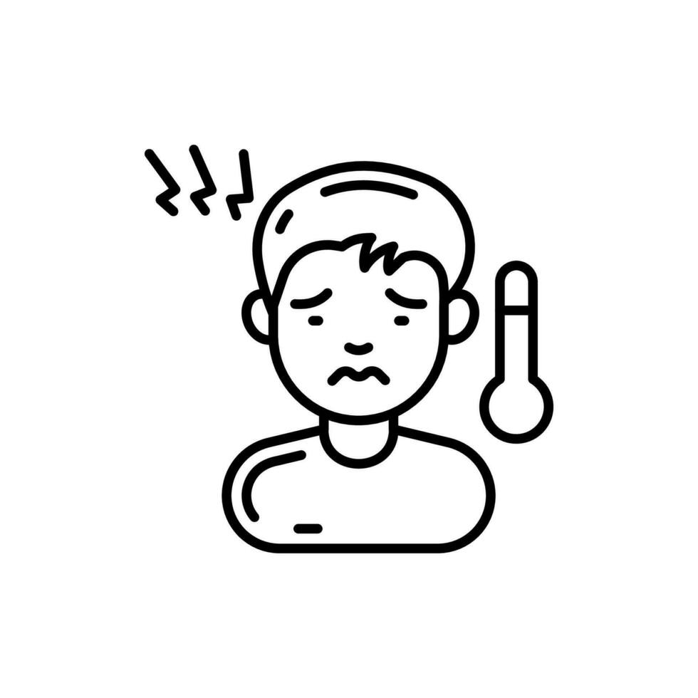 Fever icon in vector. Illustration 27276846 Vector Art at Vecteezy
