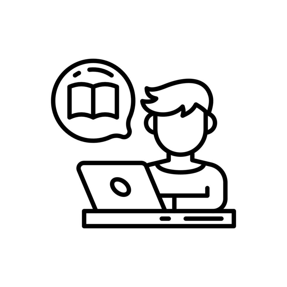 Online Learning icon in vector. Illustration 27276855 Vector Art at