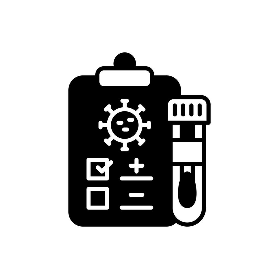 Test Report icon in vector. Illustration vector