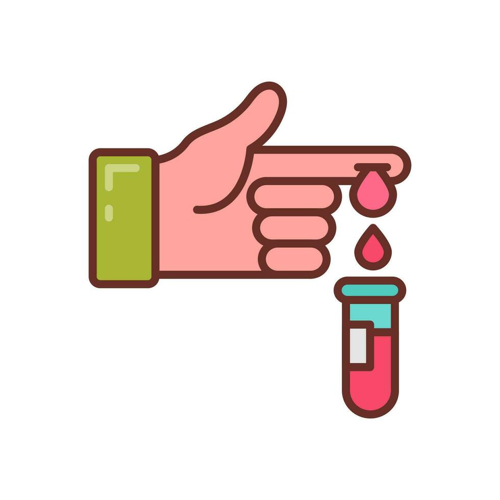 Blood Test icon in vector. Illustration vector