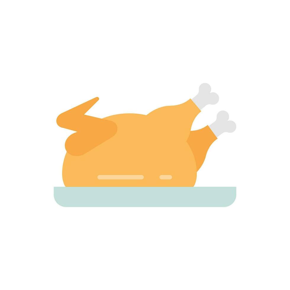 Chicken icon in vector. Illustration vector