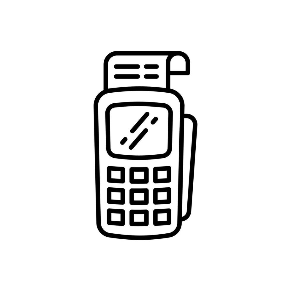 pago terminal icono en vector. ilustración vector