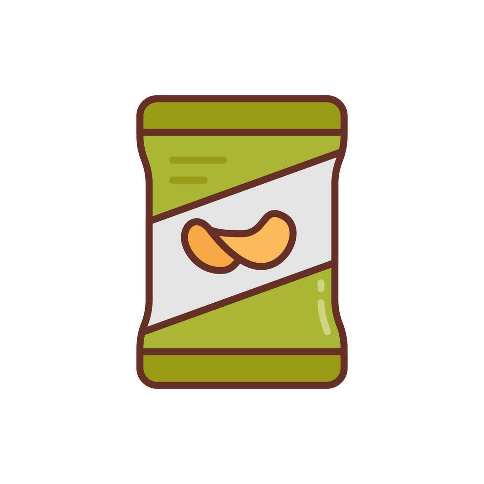 Snacks icon in vector. Illustration vector