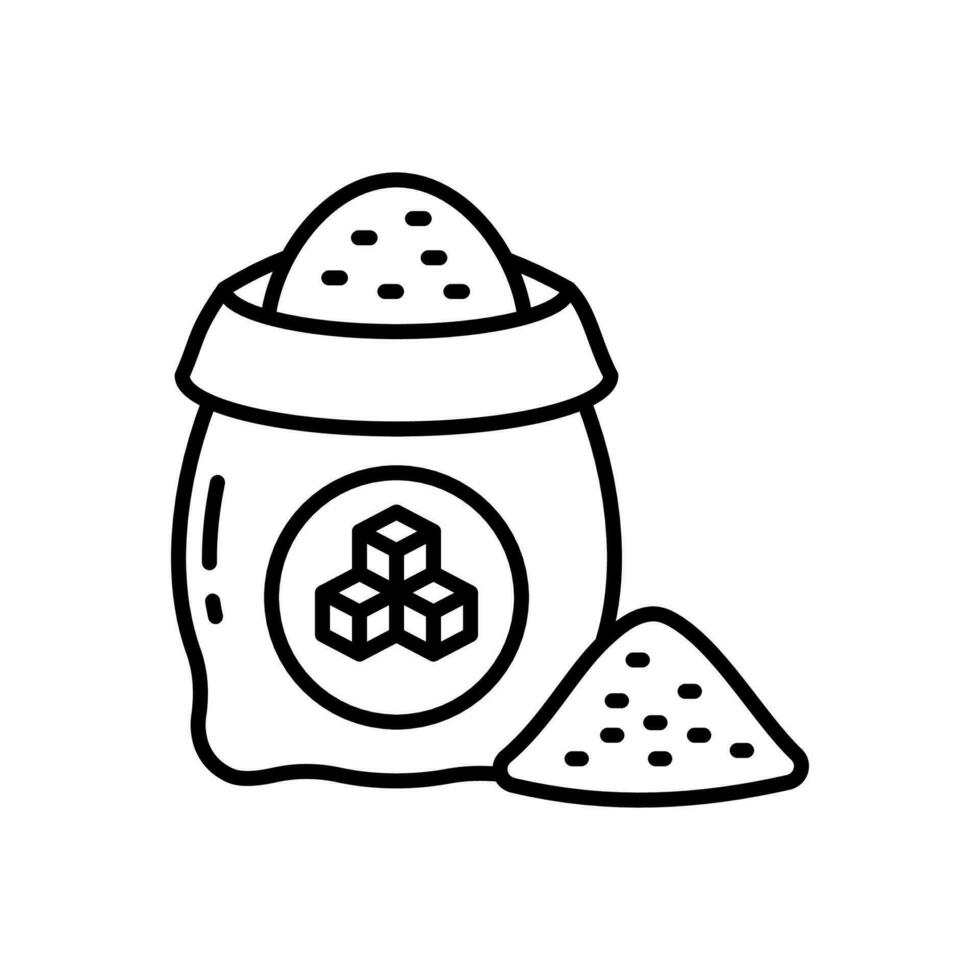 Sugar icon in vector. Illustration vector