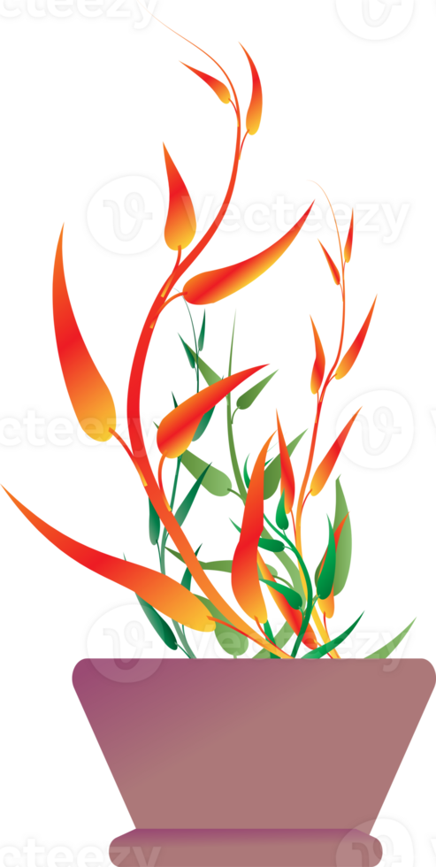 Flower botany aesthetic plants for decorative abstract backgrounds png