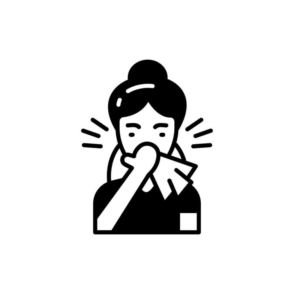 Runny Nose icon in vector. Illustration vector