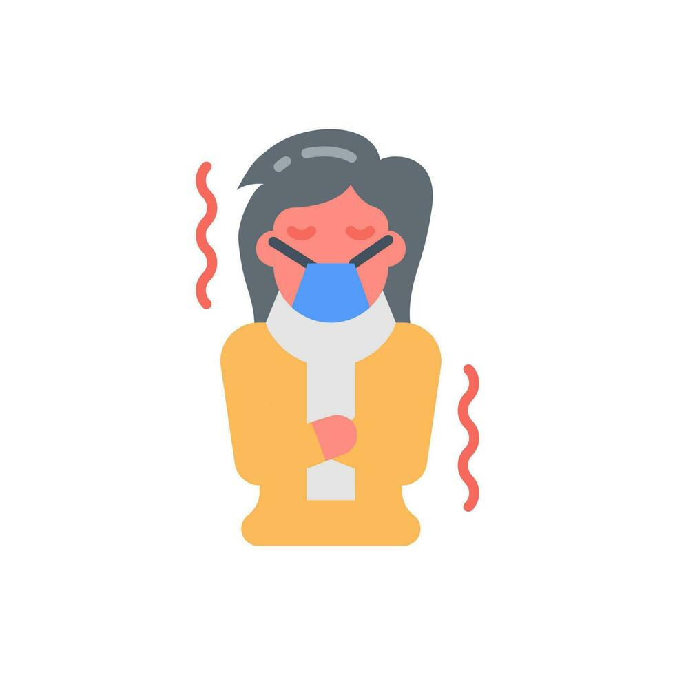 Flu icon in vector. Illustration vector