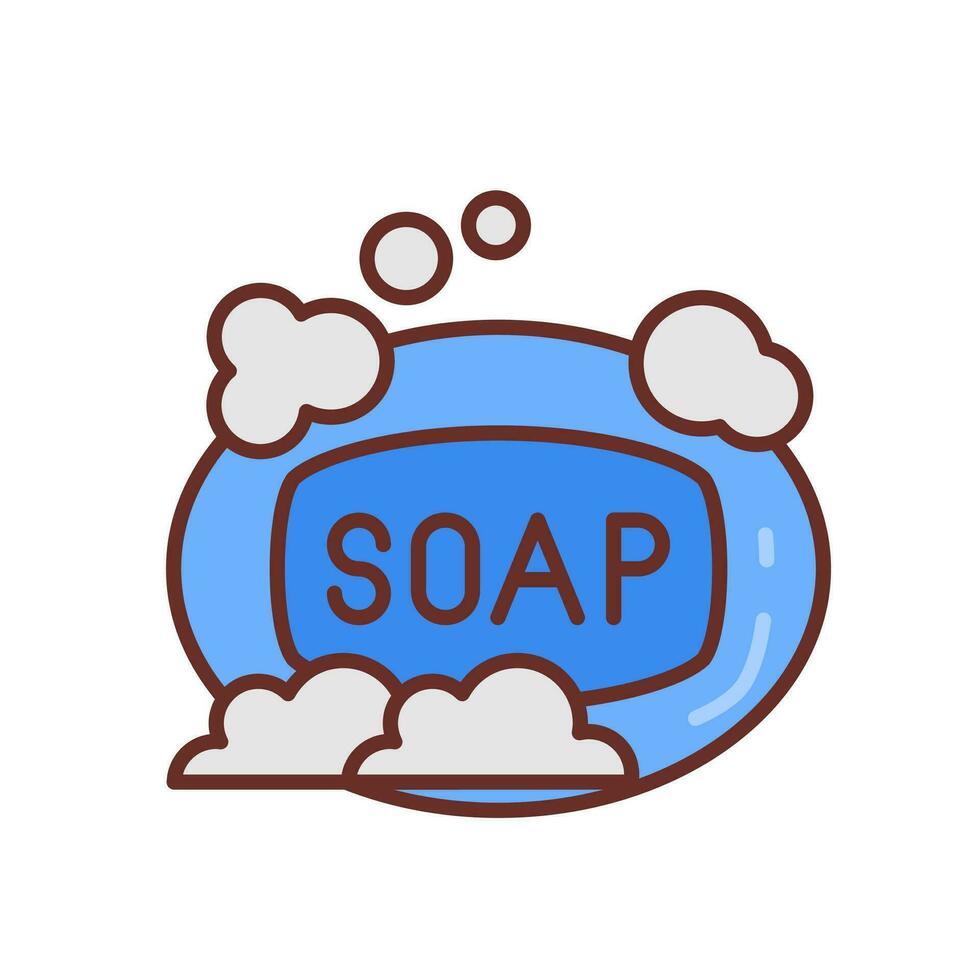 Soap icon in vector. Illustration vector