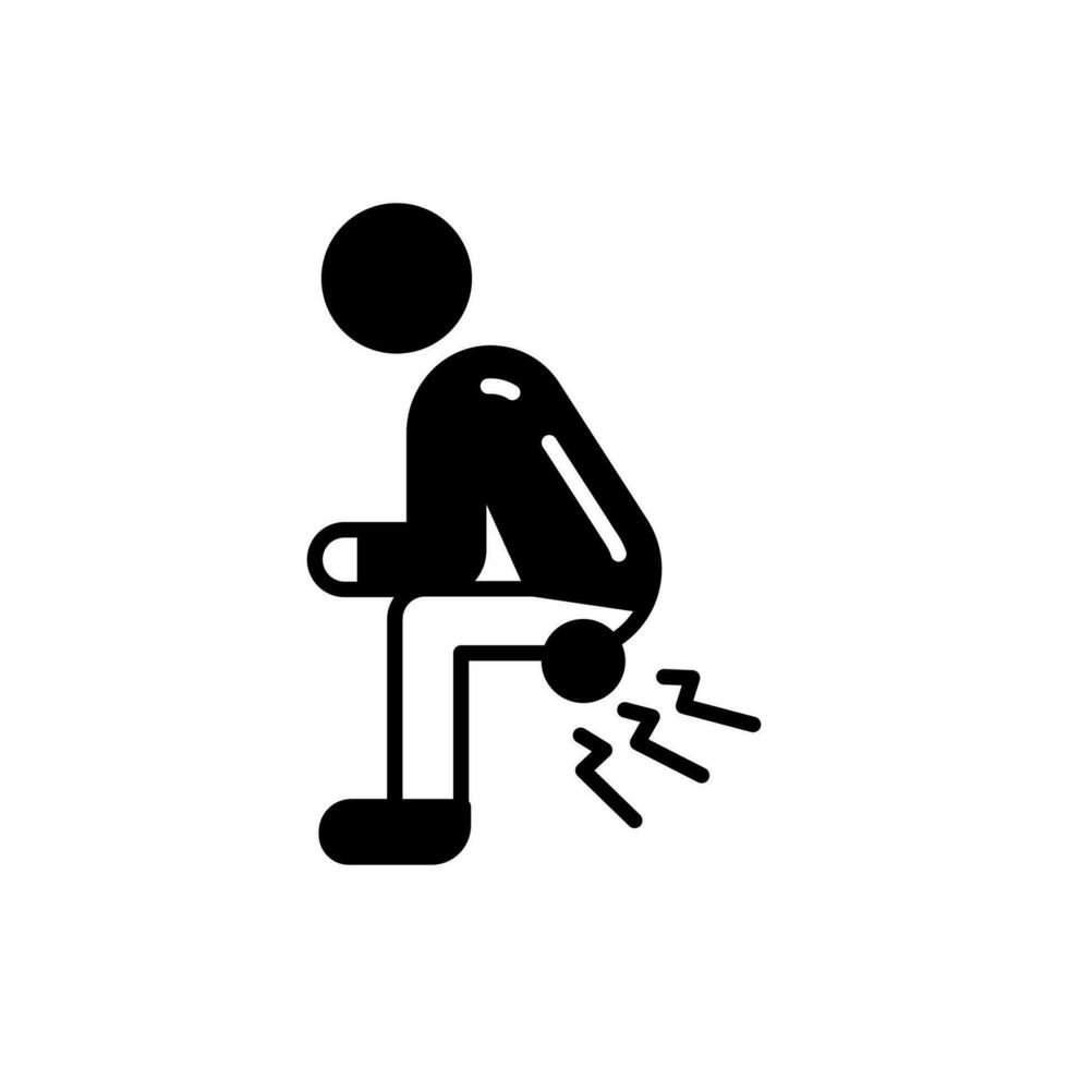 Hemorrhoids icon in vector. Illustration vector