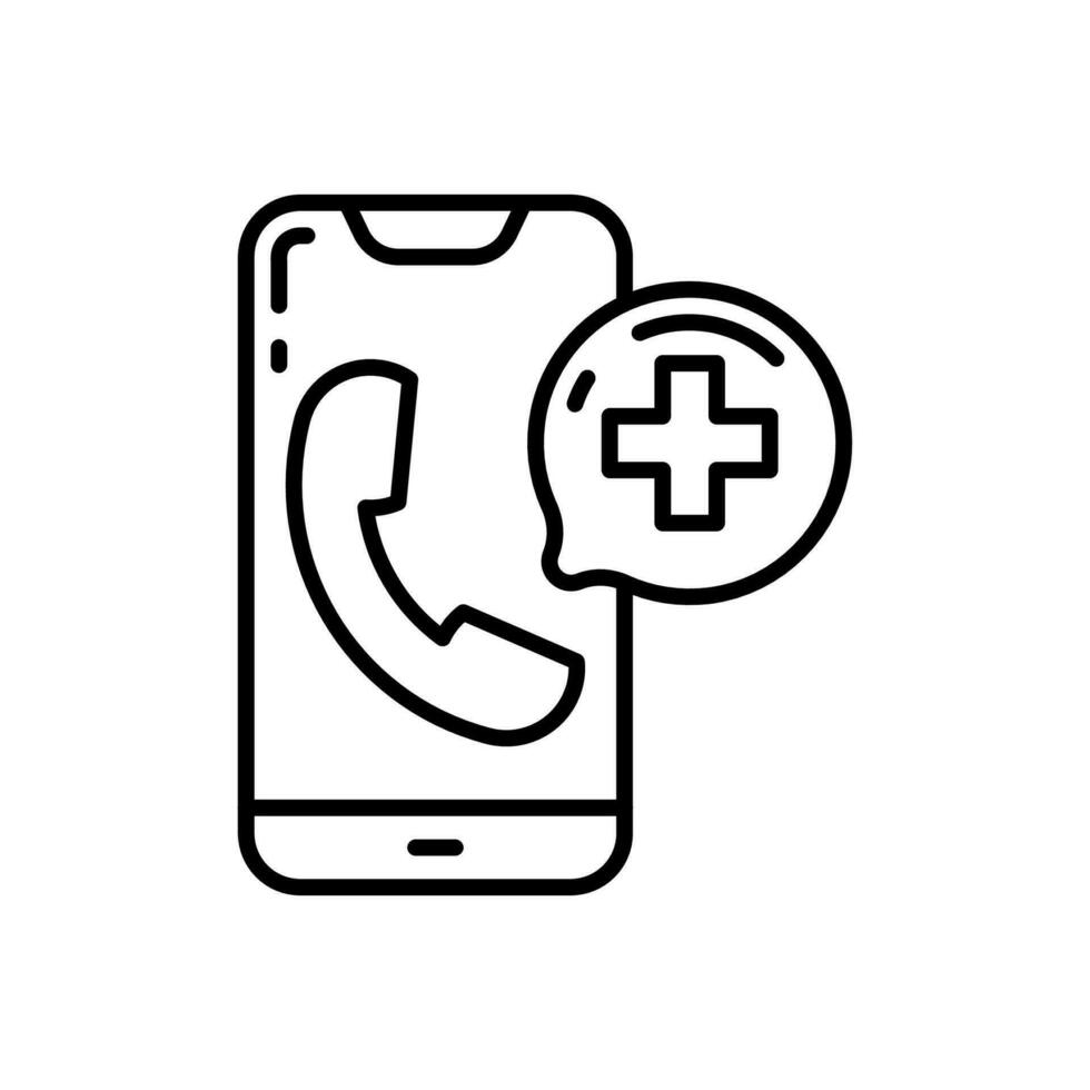 Call a Doctor icon in vector. Illustration vector