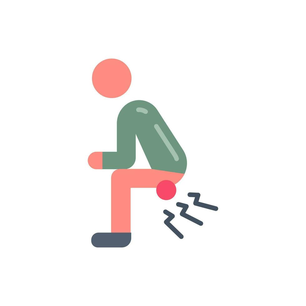 Hemorrhoids icon in vector. Illustration vector