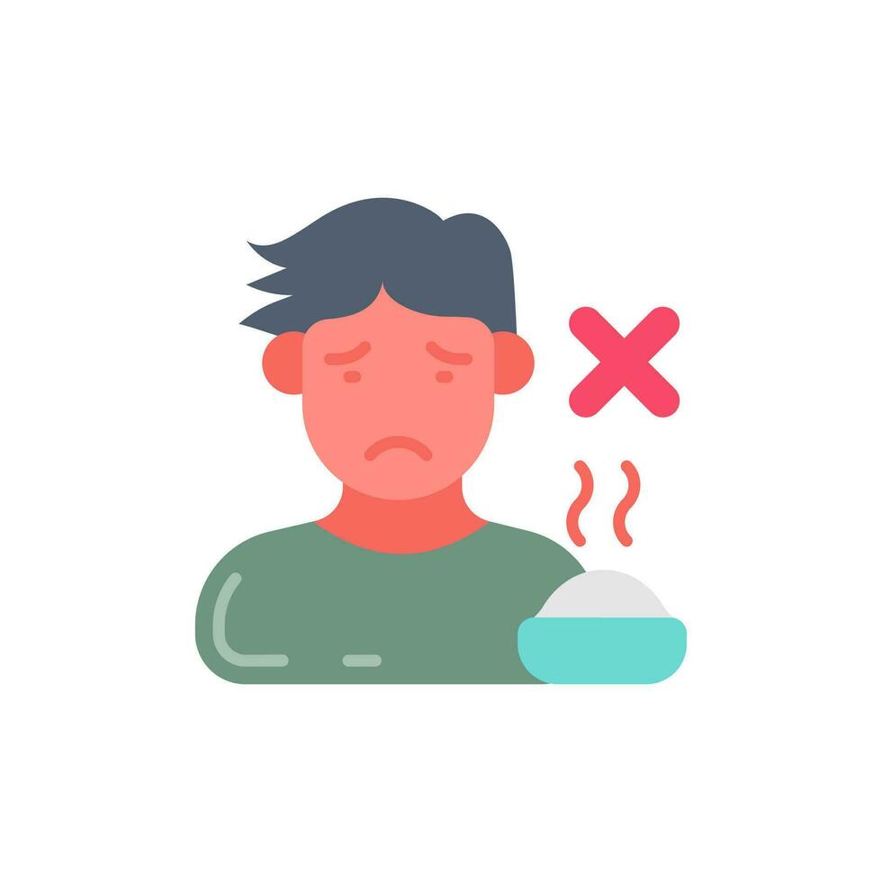 Appetite Lose icon in vector. Illustration vector