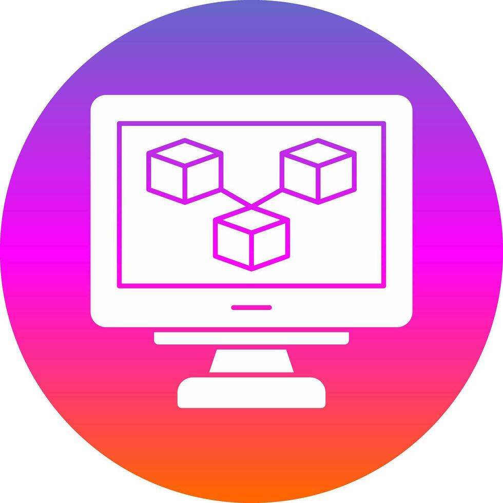 Blockchain Vector Icon Design