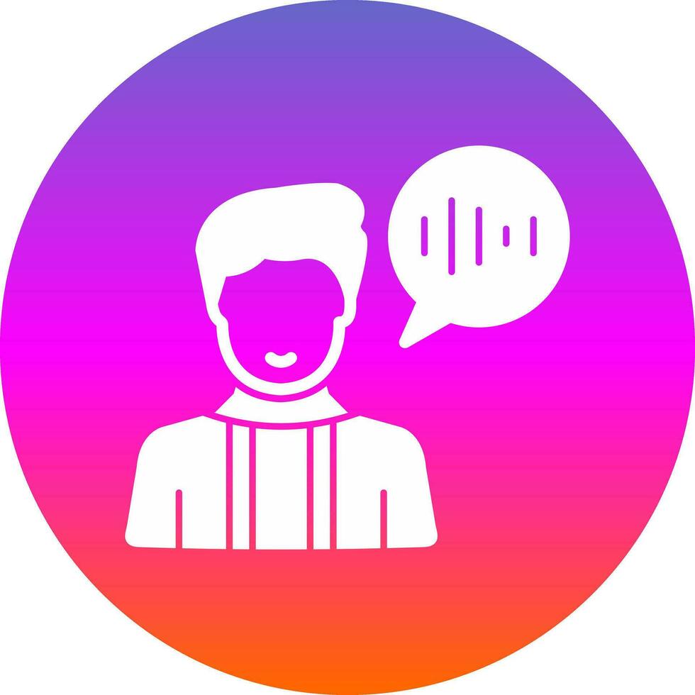 Voice Command Vector Icon Design