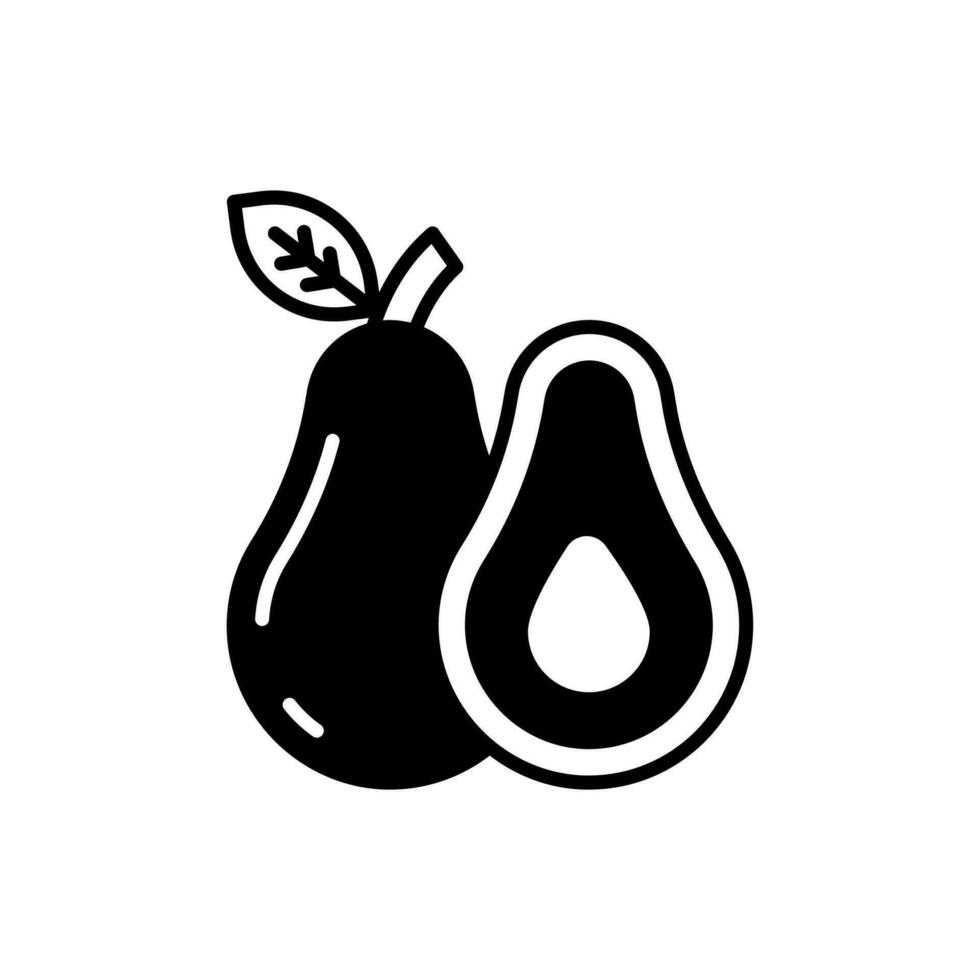 Avocado icon in vector. Illustration vector