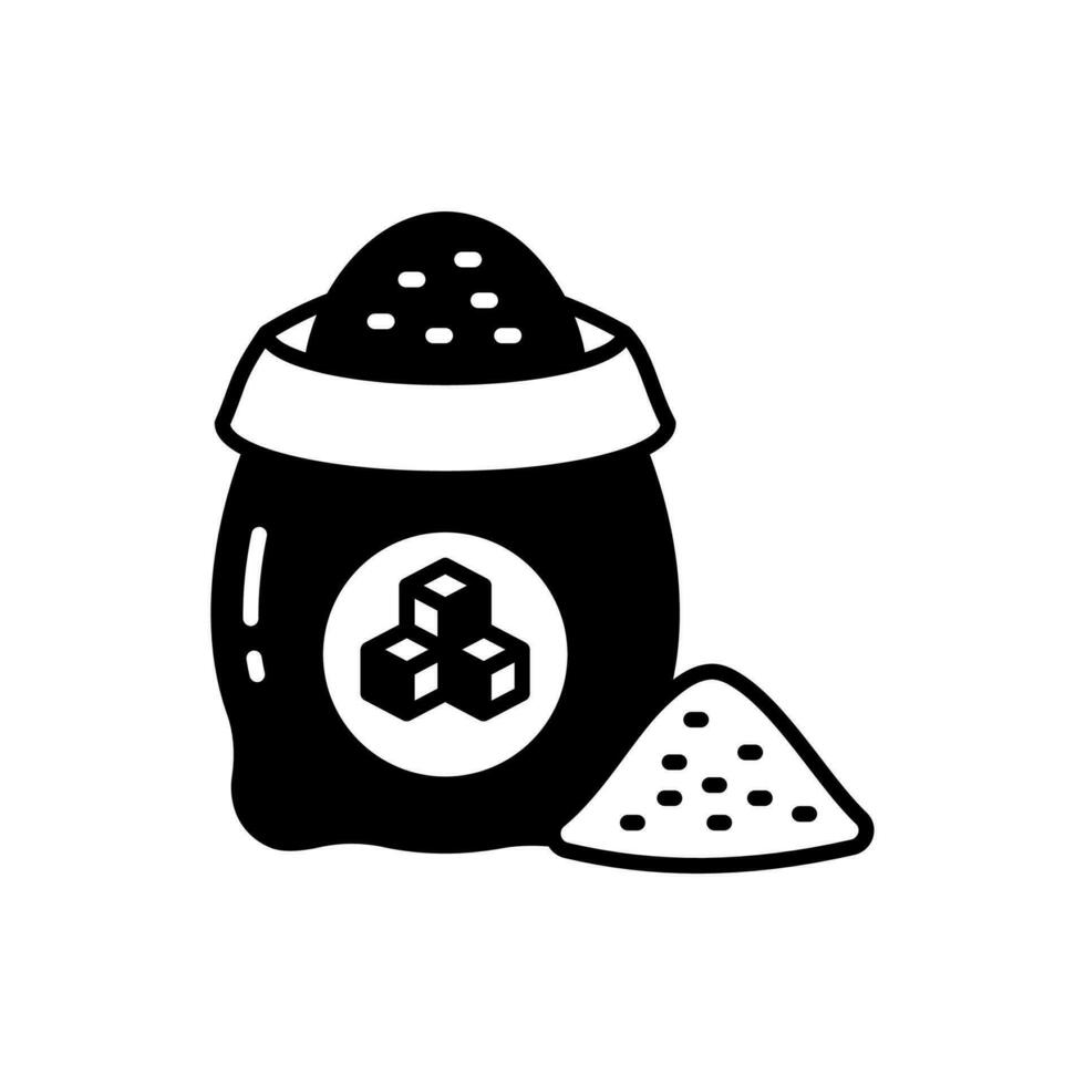 Sugar icon in vector. Illustration vector