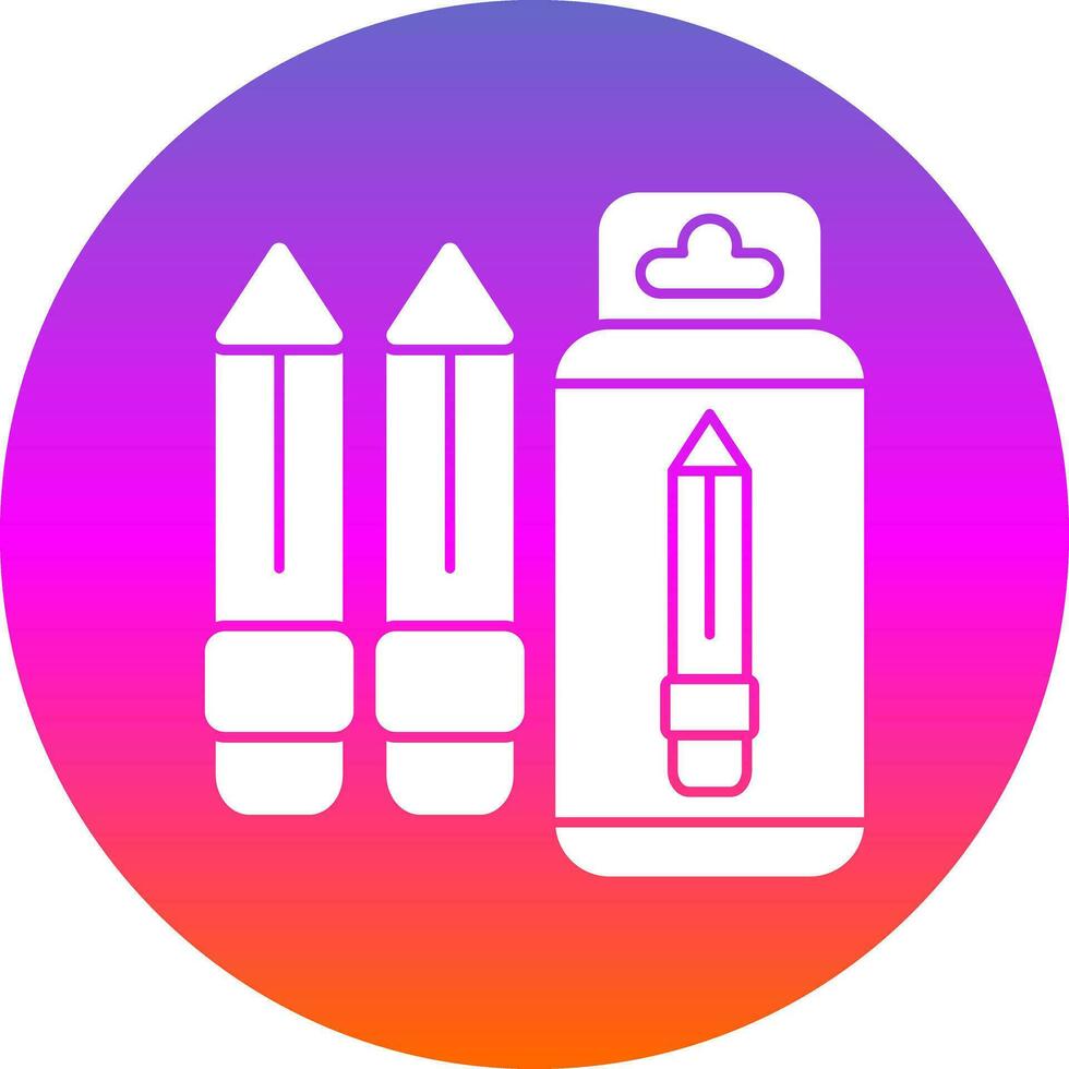 Color Pencil Vector Icon Design