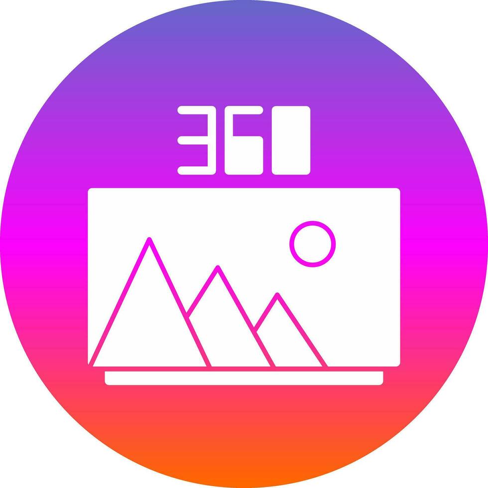 360 Image Vector Icon Design