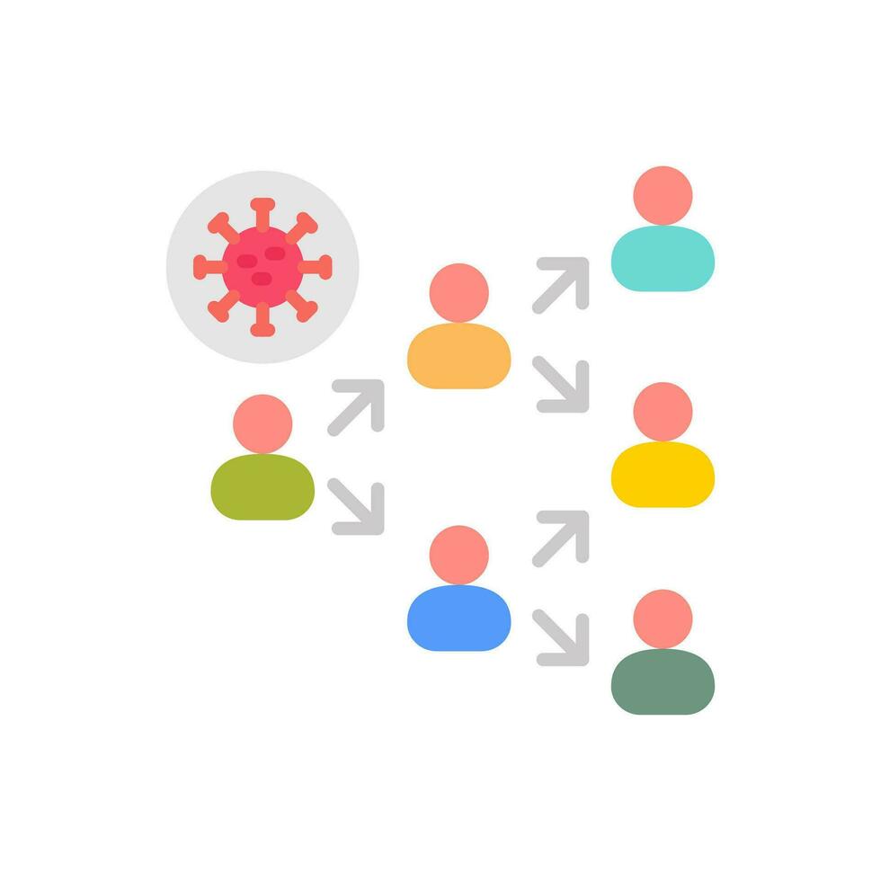 Covid Transmission icon in vector. Illustration vector