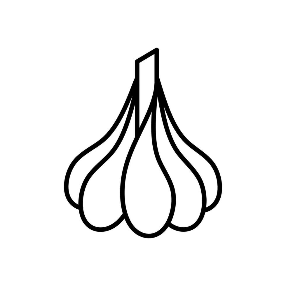 Garlic icon in vector. Illustration vector