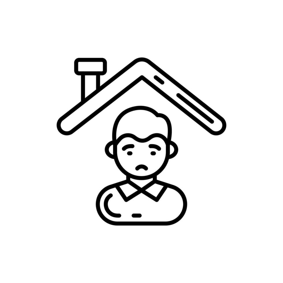 Stay at Home icon in vector. Illustration vector