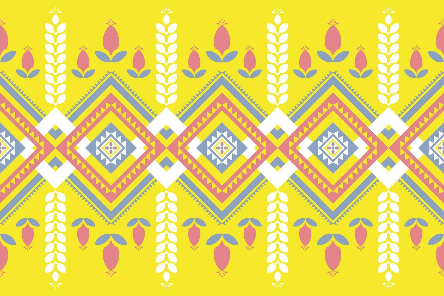 ethnic geometric seamless pattern. Geometric dark black background. Design for fabric, clothes, decorative paper, wrapping, textile, embroidery, illustration, vector, tribal pattern vector