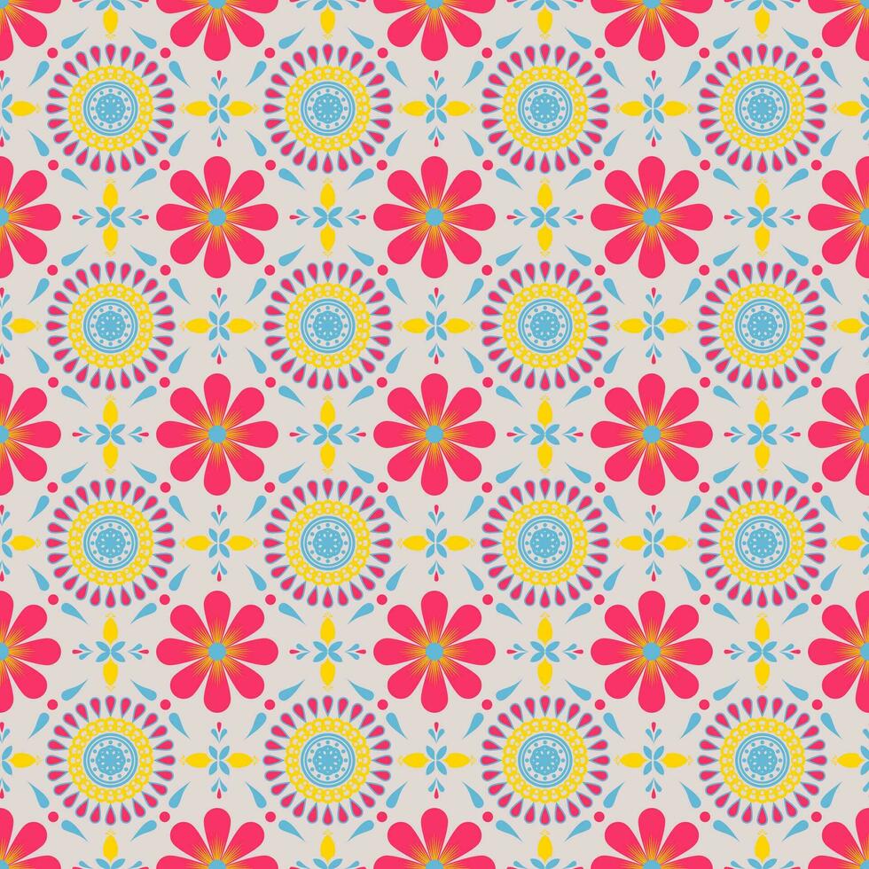 ceramic tile pattern seamless vector. floral pattern, background, flower ornament, ceramic tile pattern, vector pattern, cute illustration, tile design