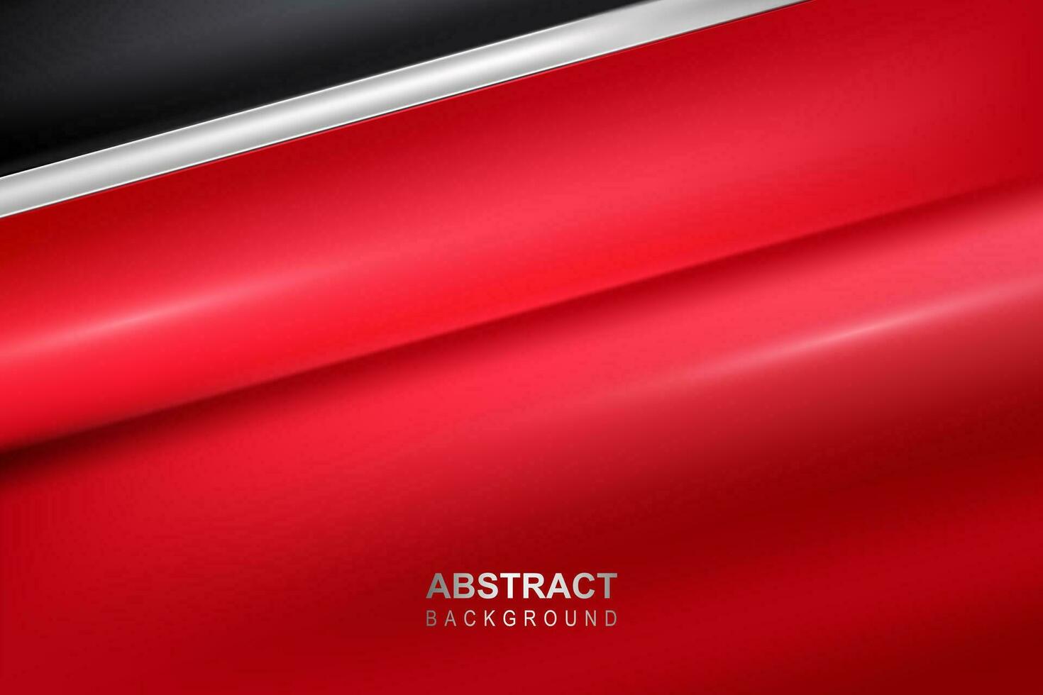 red gradient silk background with black shape and white light strip vector