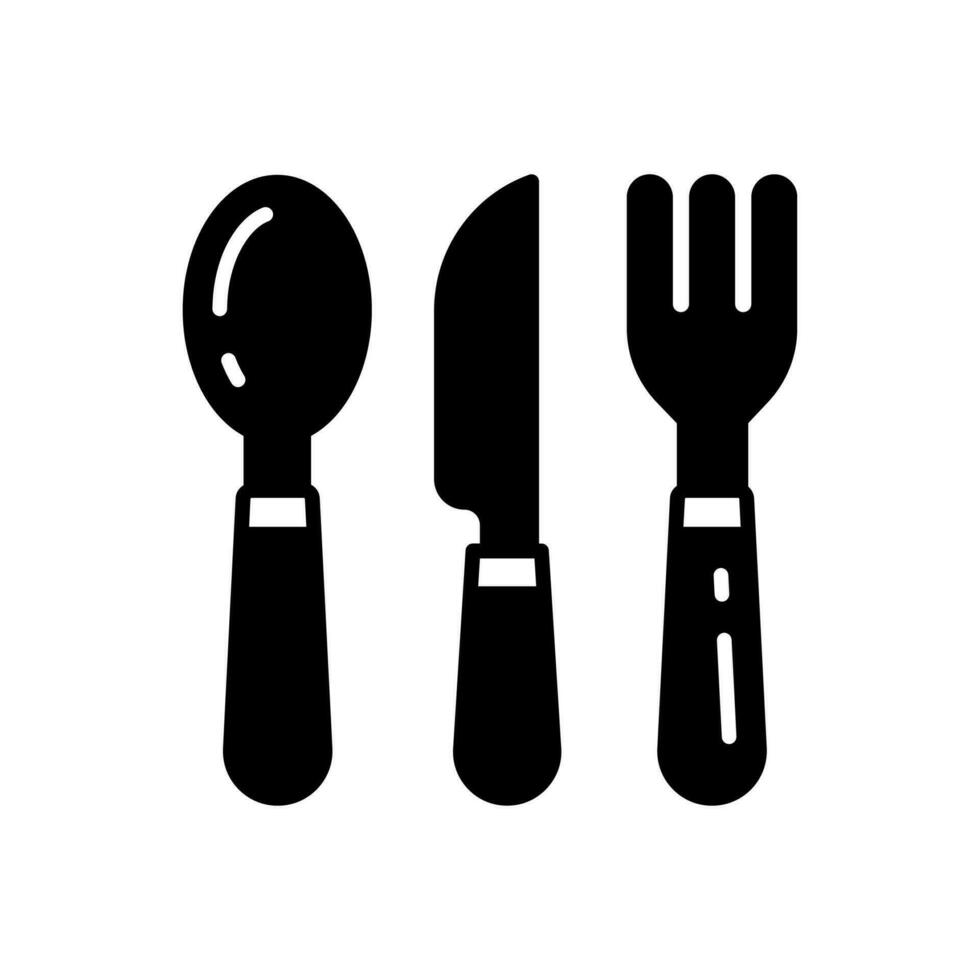 Cutlery icon in vector. Illustration vector