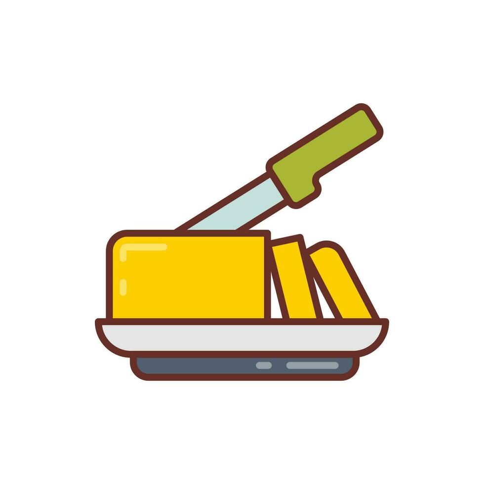 Butter icon in vector. Illustration vector