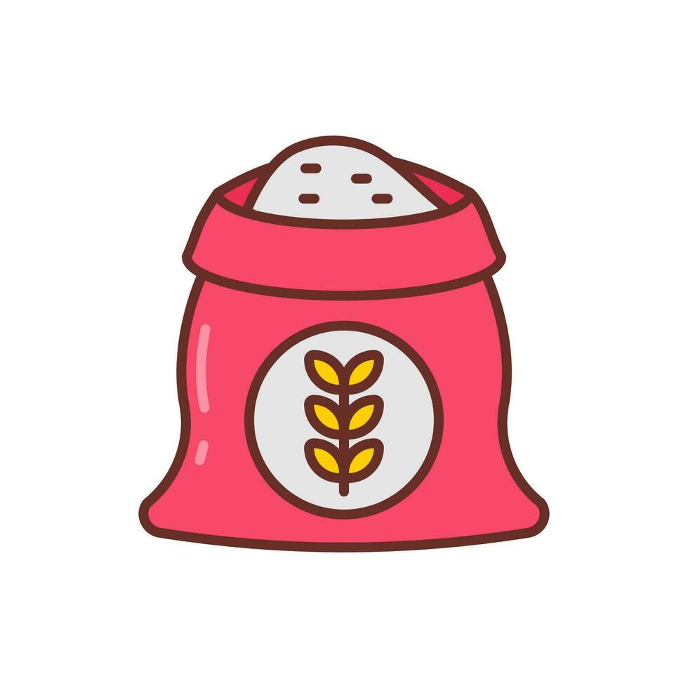 Flour icon in vector. Illustration vector
