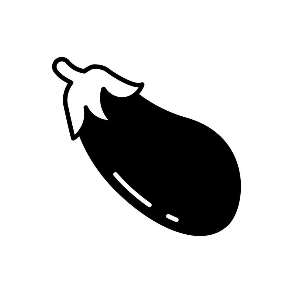 Egg Plant icon in vector. Illustration vector