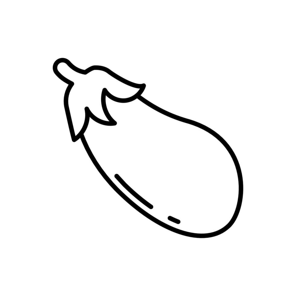 Egg Plant icon in vector. Illustration vector