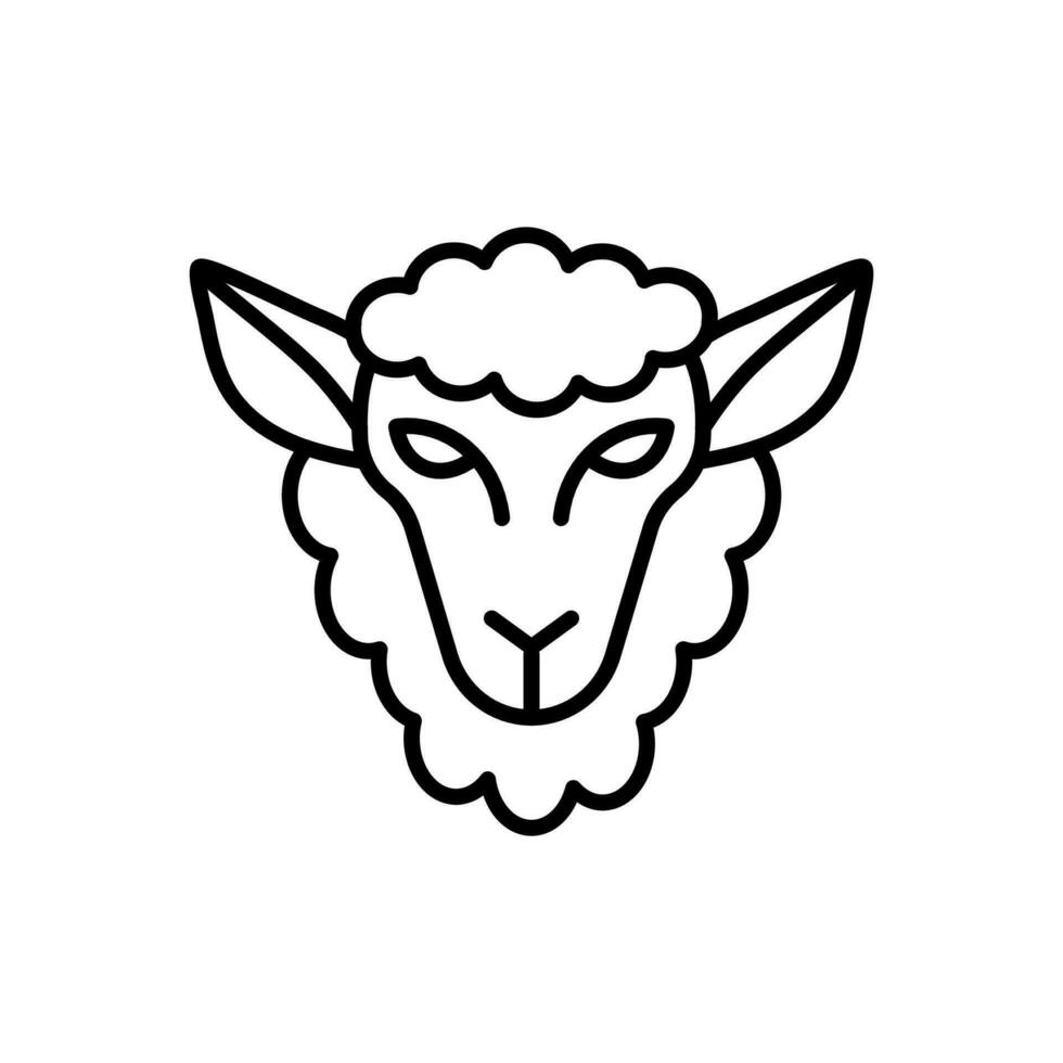 Lamb icon in vector. Illustration vector