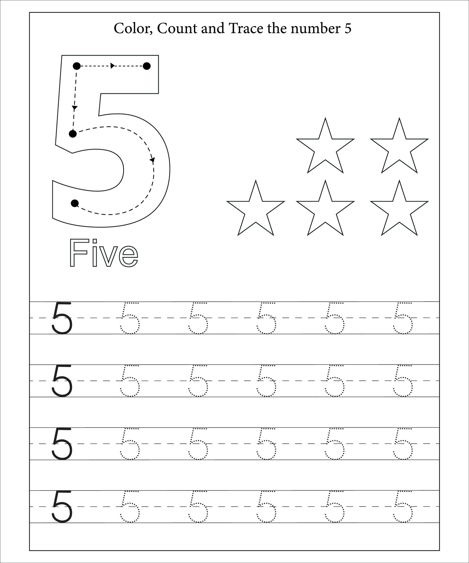 Number Tracing, Number Tracing Worksheet, Math workbook for kids