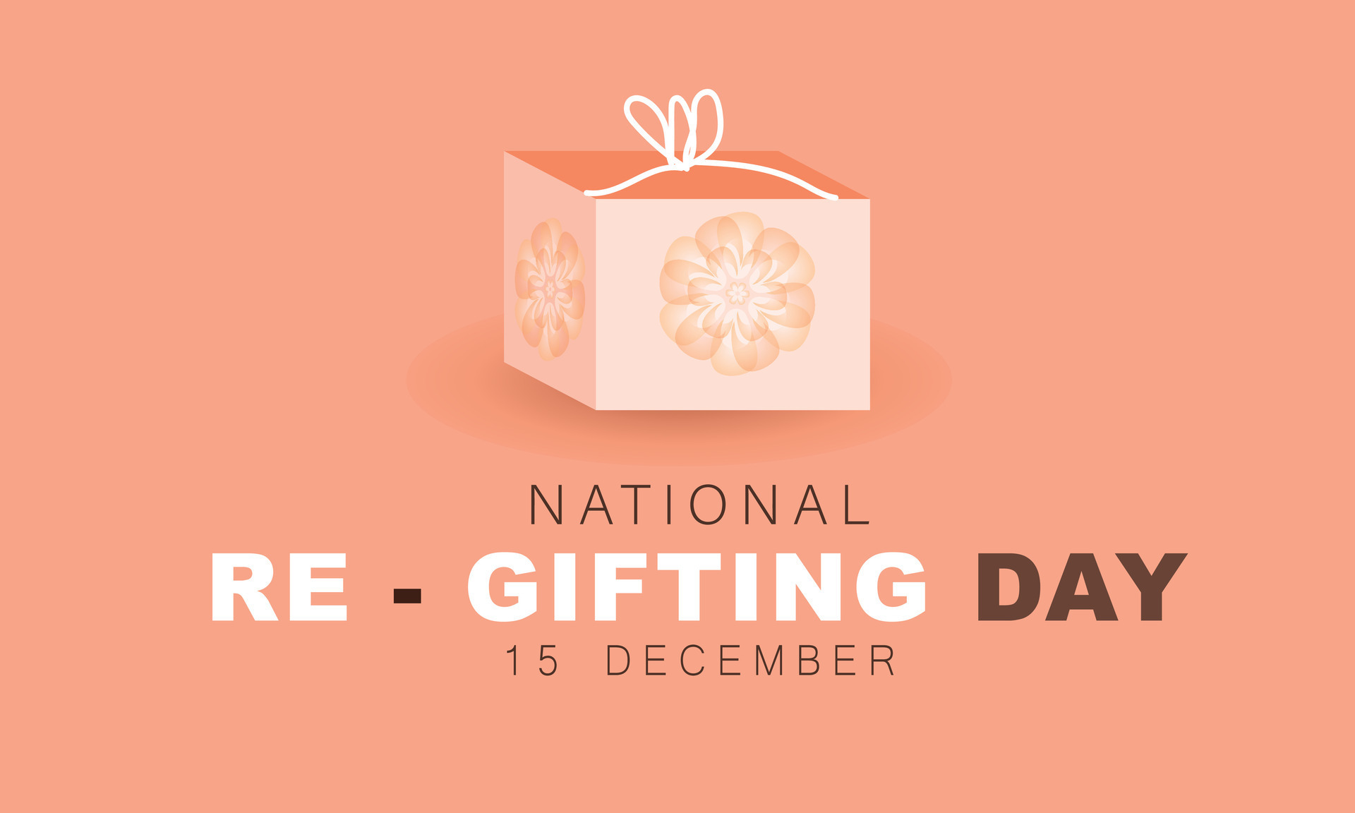 National Regifting Day. background, banner, card, poster, template