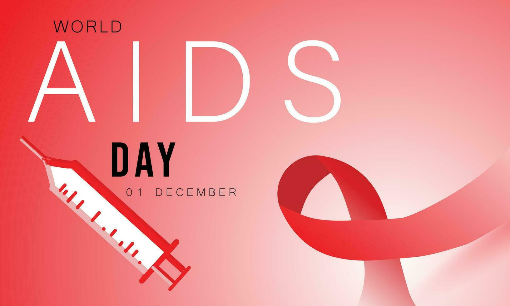 World AIDS Day. background, banner, card, poster, template. Vector illustration.