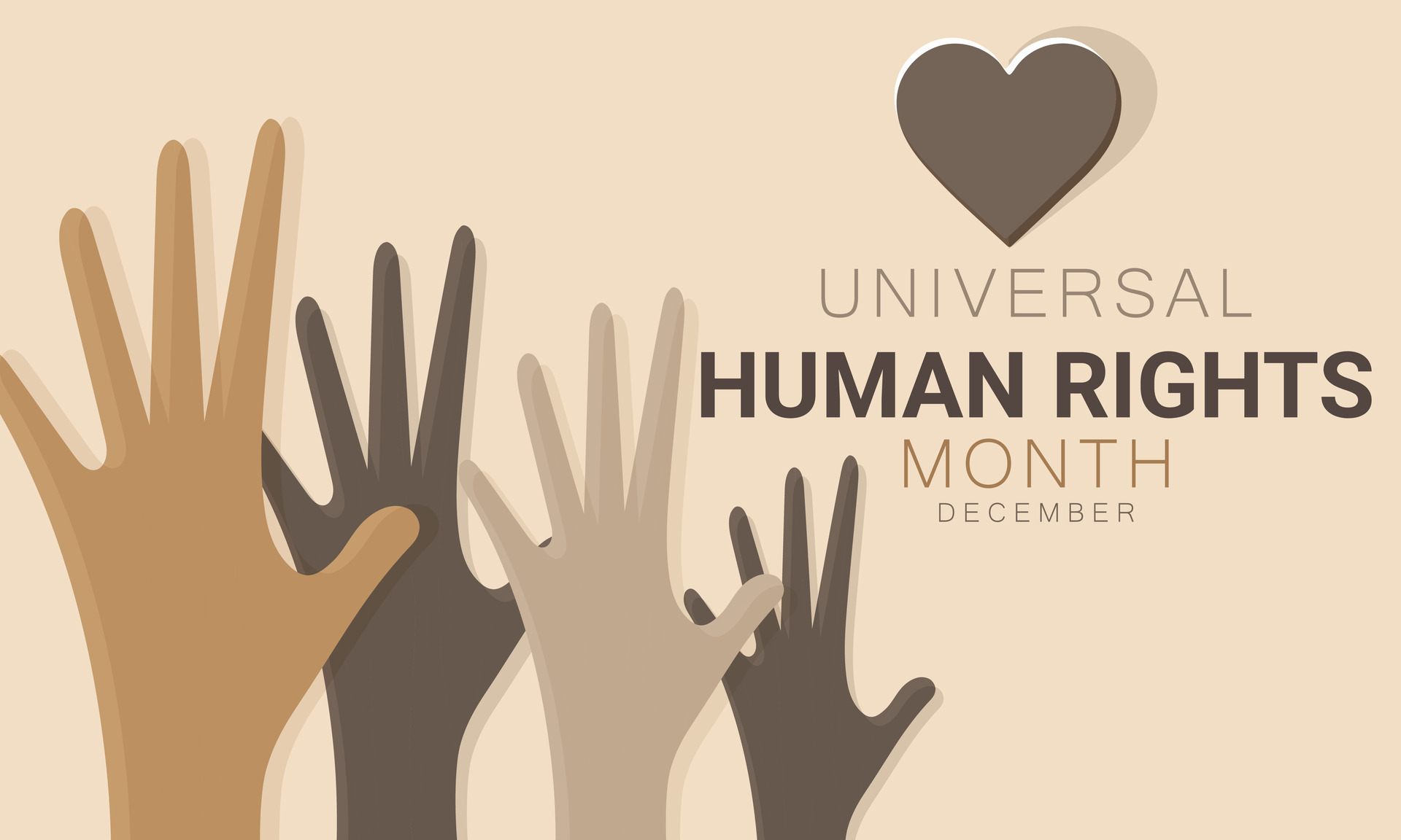 Universal Human Rights month. background, banner, card, poster