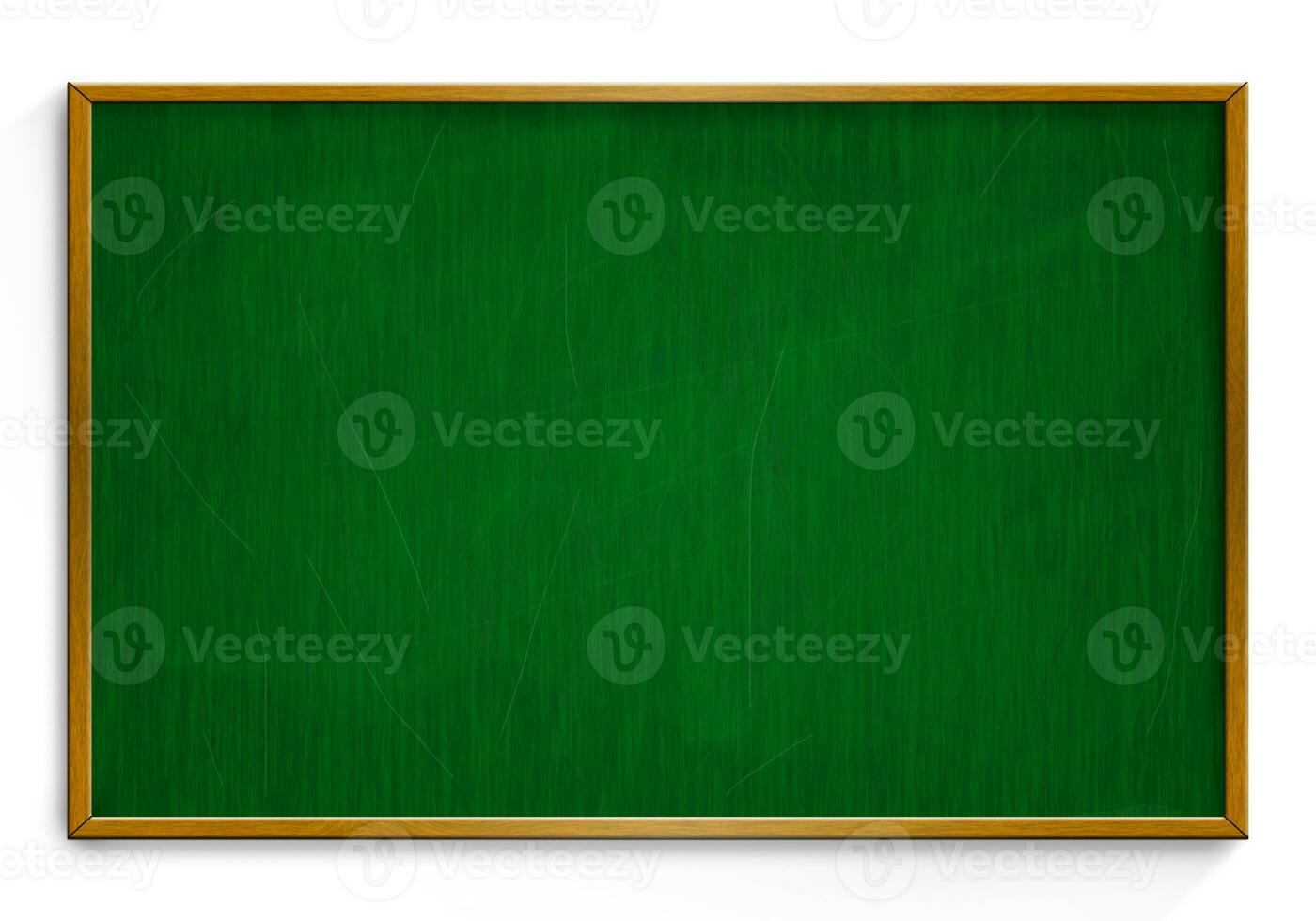 New Black chalk board with wooden frame  isolated on white background. photo