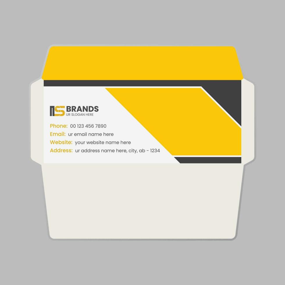 Clean and Modern Creative Simple Business and Corporate Envelope template vector