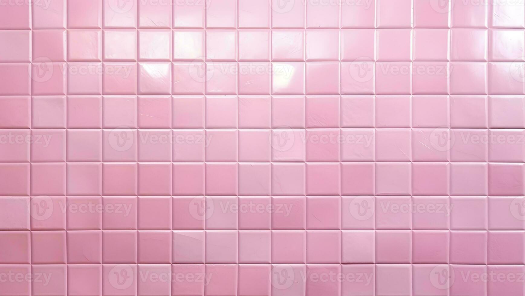 Pink square mosaic tiles, modern texture background. photo