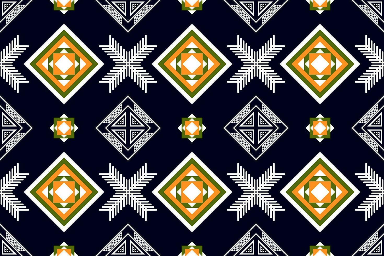 Geometric ethnic oriental seamless pattern traditional Design for fabric,carpet,clothing,background,wallpaper,wrapping,Vector illustration.aztec embroidery style. vector